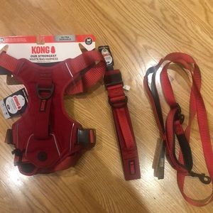 KONG BUNDLE DOG HARNESS XL only black color available